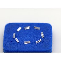 Diamante Natural Brillante de Corte Baguette, Color E, Claridad VVS2, Corte Excelente, Perforado con Láser, Pequeño, Certificado, para Joyería
