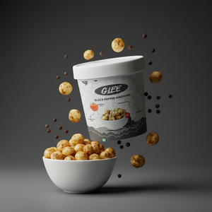 Nueces Makhana Tostadas Picantes con Sabor a Pimienta Negra, 30g, Sin Gluten, Bajas en Grasa, en Caja de Papel - Product Image 5