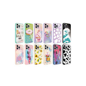 Étui en époxy Netzy SAFA pour iPhone 12 Pro, compatible avec la protection de l'appareil photo, étui de téléphone portable en silicone rigide à motifs - Product Image 3