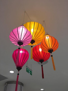 Lanterne artisanale du Vietnam lanterne décorative/lanterne en soie de bambou - Product Image 2