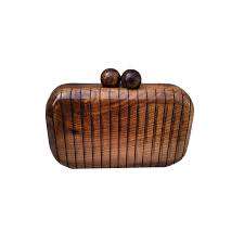 Wholesale Minimalist Vintage Party Bags Luxury Handmade Wooden Clutch <b>Purses</b> Chains Geometric Weddings <b>Bridal</b> Occasions - Product Image 5