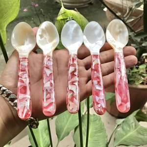 SET CUILLÈRE DINNERWARE Nacre de qualité supérieure-Artisanat naturel poli - Product Image 6