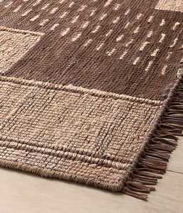 พรมปูพื้นทำมือจากปอกระเจาแบบเป็นมิตรต่อสิ่งแวดล้อม ลายทอแบบแบน ลายแจ็คการ์ด ขนแบบห่วง ไม่ลื่น ซักได้ สีพื้นเรียบง่าย สไตล์โมเดิร์นสำหรับบ้าน - Product Image 6