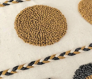 New Collection Modern Cotton Tufted <b>Cushion</b> Cover Circle Design High Quality Soft Texture Fabric Woven Pillow Cover Wholesale - Product Image 3