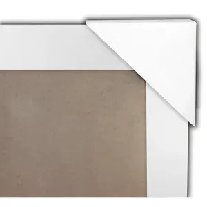 Cadre d'affiche XXL de style moderne 100 x 140 cm blanc, en métal, bois, alliage et plastique de haute qualité, pour usage décoratif sur table, forme carrée - Product Image 1