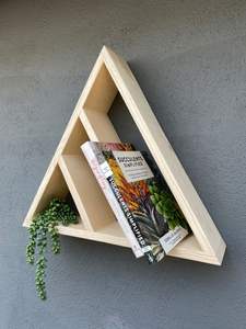 Estante y estantes de madera orgánica Natural 100% hechos a mano con técnica pulida para decoración de pared y hogar colgante de pared de varias formas - Product Image 6