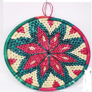 Placa decorativa individual Moonj Grass para pared Con patrón circular en espiral y coloridos bordes segmentados, disponible al por mayor - Product Image 6