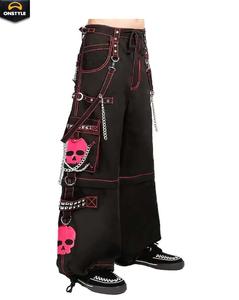 Pantalones góticos ONSTYLE SPORTS con cadenas desmontables y bolsillos extragrandes, perfectos para la moda de calle y ropa alternativa. - Product Image 4