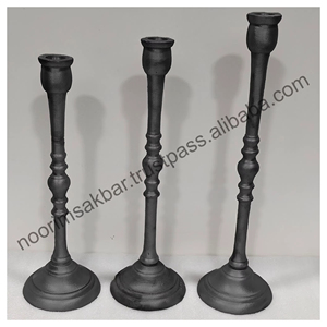 Porte-bougie pilier en nickel plaqué de qualité supérieure 2026, lanterne élégante pour l'extérieur, décoration d'intérieur, directement de l'usine - Product Image 3