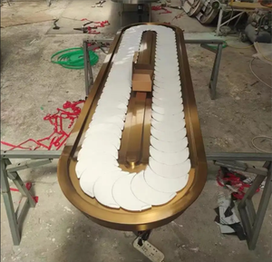 Sistema de Cinta Transportadora de Sushi Automática Clásica WA <span class=keywords><strong>Kaiten</strong></span>, Marco de Acero Inoxidable, Velocidad Ajustable con Curvas - Product Image 3