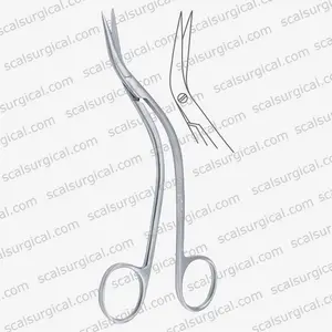 Debakey Offset S Shape Scissor Microsurgery Instruments Smooth Edges Tor Soft Tissue Protection