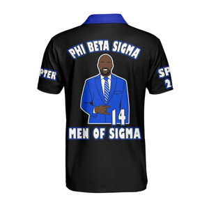 Camiseta Polo Phi Beta Sigma 1914, Algodón Piqué 220 GSM, Bordado Chenille, Divine Nine, Fraternidad Griega, Ropa Premium Heritage - Product Image 3