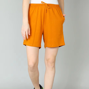 กางเกงขาสั้นเบอร์มิวดา100% ระบายอากาศได้ดีมีกระเป๋าผ้าย้อมสีพื้นมีเชือกรูดออกแบบโลโก้ได้ตามต้องการ - Product Image 1