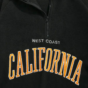 Sweat-shirt en coton de haute qualité pour hommes, avec fermeture éclair et épaules tombantes, pull polaire d'hiver avec logo personnalisable OEM - Product Image 4