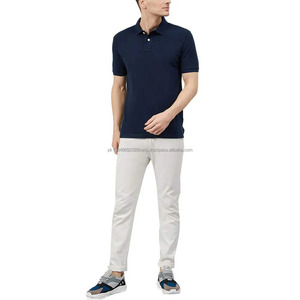 Polos transpirables para hombre para el verano Camisetas Polo de manga corta de mezcla de algodón de alta calidad con diseño personalizado - Product Image 1