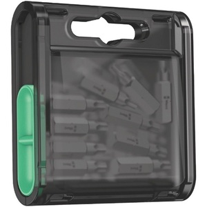 WERA 1/4" PZD 2 <b>Screwdriver</b> Bit Bulk Pack-25mm Length DIN ISO 1173 Form C 6.3 20 Bits in Plastic Box - Product Image 3