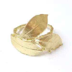 Anneaux de serviette en acier inoxydable personnalisés haut de gamme pour toutes les occasions, comme décoration de table ou cadeau de pendaison de crémaillère, artisanat en métal - Product Image 2