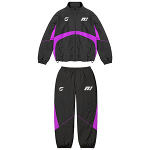 Chaqueta Deportiva de Nailon con Cremallera y Pantalones Deportivos de Nailon, Traje Deportivo, Cortavientos, Chándal, Personalizado de Alta Calidad - Product Image 2