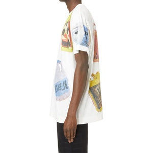 Camiseta de Talla Grande Personalizada para Hombre Más Barata, Impresión por Sublimación, Hombros Caídos, Estilo Urbano Informal, Camiseta de Talla Grande de Venta Caliente - Product Image 5