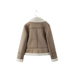 Vestes en cuir véritable pour femmes, 100% fourrure biologique, coupe-vent, veste en cuir véritable tendance, col en fourrure personnalisé, vestes pour femmes - Product Image 2