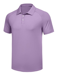 Chemise polo à manches courtes en polyester et élasthanne, soie de lait douce, boutonnée, personnalisée, de haute qualité, pour hommes, en gros - Product Image 4