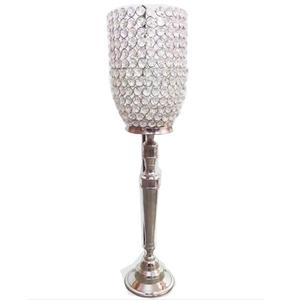 Color plata aluminio Metal espejo pulido cuentas de cristal Navidad decorativo portavelas estilo elegante otros portavelas - Product Image 2