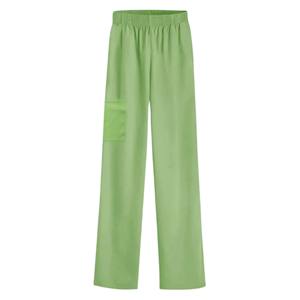 Pantalon d'infirmière élastique surdimensionné, pantalon de travail médical ample blanc saisonnier pour femmes, pantalon blanc de docteur bleu rose - Product Image 3