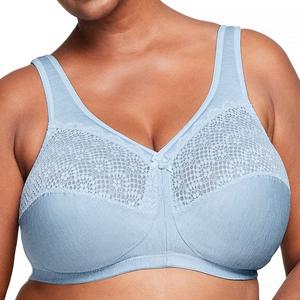 Sous-vêtements pour femmes de grande taille soutien-gorge sans couture couleur verte haut court séchage rapide Service OEM pas cher prix soutien-gorge en tissu doux pour femmes de BD - Product Image 2