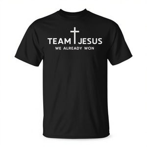 T-Shirt Coordinata Team Jesus per Coppie e Amici, Uso Promozionale - Product Image 3