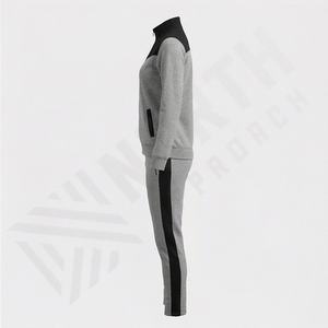 Fournisseur direct d'usine, survêtement en coton pour femmes, fermeture éclair, salle de sport, entraînement, vêtements de sport d'hiver, ensembles de styles différents, vêtements de qualité supérieure - Product Image 3