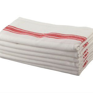 ผ้าเช็ดทำความสะอาดห้องครัวทำจากผ้าฝ้าย100% พร้อมผ้าขนหนูในครัวลายขวาง - Product Image 1