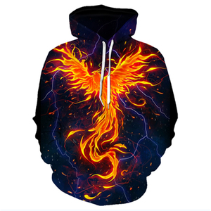 Sudadera con capucha con estampado 3D y logotipo personalizado, jersey de gran tamaño de anime de poliéster para hombre, ropa de calle para hombre, Sudadera con capucha por sublimación - Product Image 5