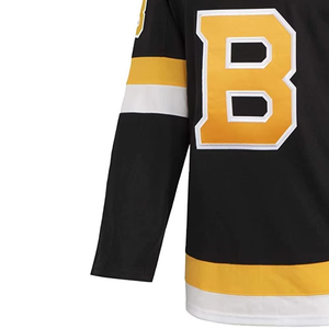 Maillot de hockey sur glace brodé de logo d'équipe personnalisé OEM maillot de hockey sur glace en maille à manches longues respirant et durable - Product Image 6