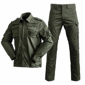 Conjunto de camuflaje de uniforme táctico funcional, conjunto de dos piezas para hombres, ropa de exterior, fábrica de Material duradero personalizado - Product Image 3