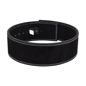 Custom Logo PU Leather Casual Weight Lifting Belt Steel Buckle Eco Friendly Squat Deadlift Bodybuilding Gym Workouts High - Product Image 2