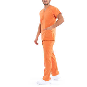 Meilleure qualité, nouveau Style de styliste élégant blouses médicales unisexe médecins col en v pour hommes blouses d'allaitement uniformes ensembles de gommes médicales pour hommes - Product Image 1