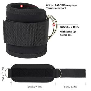 Poids de cheville et de poignet rembourrés sur mesure en gros, manchons de cheville réglables pour les exercices de glute kickbacks, équipement de musculation pour cheville - Product Image 4