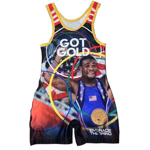 Venta al por mayor de hombres Powerlifting Body Singlets Spandex Ropa deportiva para el gimnasio Lucha libre y levantamiento de pesas Logotipo personalizado Servicio OEM - Product Image 3