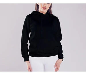 Fashion Casual Plus Size <b>Ladies</b> <b>Hoodies</b> Sweatshirts OEM Custom Logo Fleece Solid Color breathable <b>hoodies</b> woman - Product Image 4