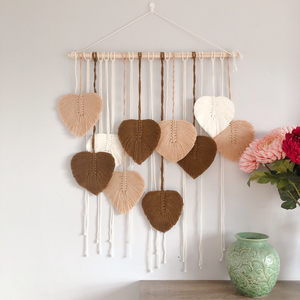 Tenture murale en macramé Boho avec cordon en coton et corde artisanale pour décoration de salon nordique - Product Image 4