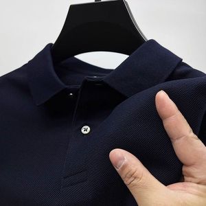 <b>Men's</b> Summer for Polo T-<b>Shirt</b> Solid Color Breathable Cotton New Short-Sleeve Turn-Down Collar Design <b>Corduroy</b> XL for polo <b>shirts</b> - Product Image 3