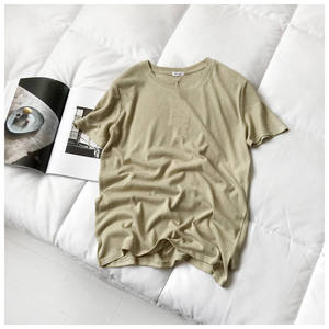 T-shirt écologique respirant en polyester/coton coupe ajustée pour hommes Expédition DDP en gros - Product Image 4