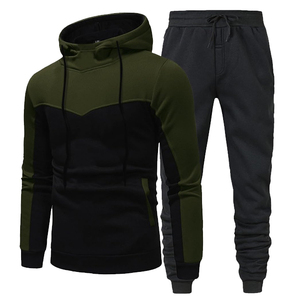Conjunto Jogger polar con capucha para hombre, chándal con cremallera en color sólido con pantalla DTF DTG y sublimación de impresión digital - Product Image 4