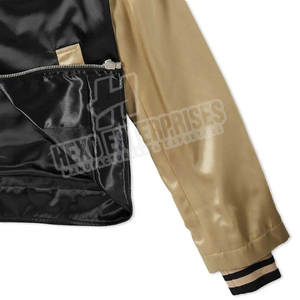 Nouvelle arrivée Veste en satin personnalisée de haute qualité pour hommes Veste en satin avec boutons à l'avant pour hommes - Product Image 5
