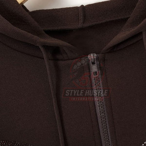Top Selling OEM Service Basics <b>Men</b> Rhinestone Hoodies Wholesale 100% Cotton Cheap Price <b>Men</b> Rhinestone Hoodies - Product Image 5