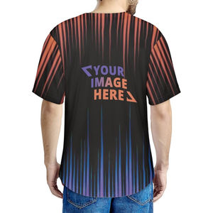 Camiseta de béisbol de Jamaica de alta calidad al por mayor, camisetas de entrenamiento, ropa de hombre, uniforme de béisbol informal con logotipo personalizado de manga corta - Product Image 5