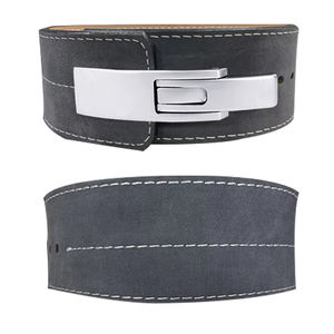 Cinturón de levantamiento de pesas para gimnasio Unisex profesional, Material de piel de vaca, hebilla de entrenamiento segura, tipo de palanca, entrenamiento transpirable, Fitness alto - Product Image 4