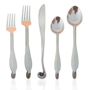 Ensemble de couverts en métal Couverts de designer pour les événements de mariage et les cadeaux d'affaires Caractéristiques durables - Product Image 2