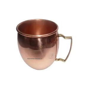 Top Venda Handmade Plain Copper Mug Handle Para Ayurveda Benefícios Para A Saúde Koi De Fabricante E Exportadores