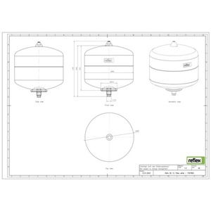 <b>Reflex</b> Expansion Vessel REFIX DD We 10 <b>Bar</b> 12 L - Product Image 3